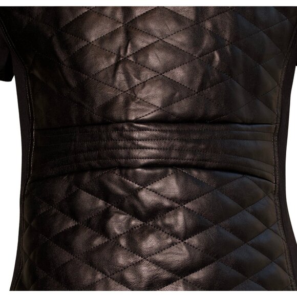 Böhme Quilted Faux Leather Vest – Black – XS - Picture 9 of 13